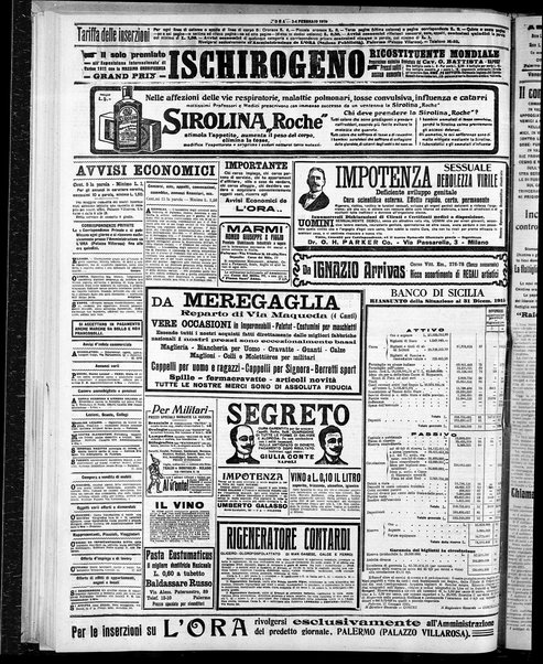 L'ora : corriere politico, quotidiano della Sicilia