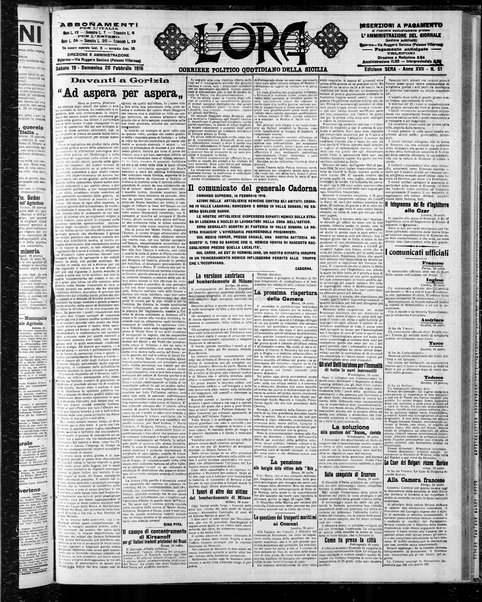 L'ora : corriere politico, quotidiano della Sicilia