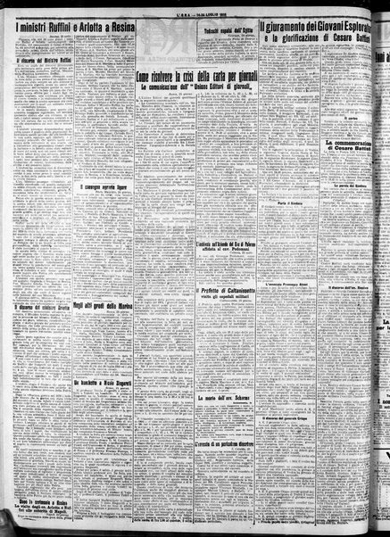 L'ora : corriere politico, quotidiano della Sicilia