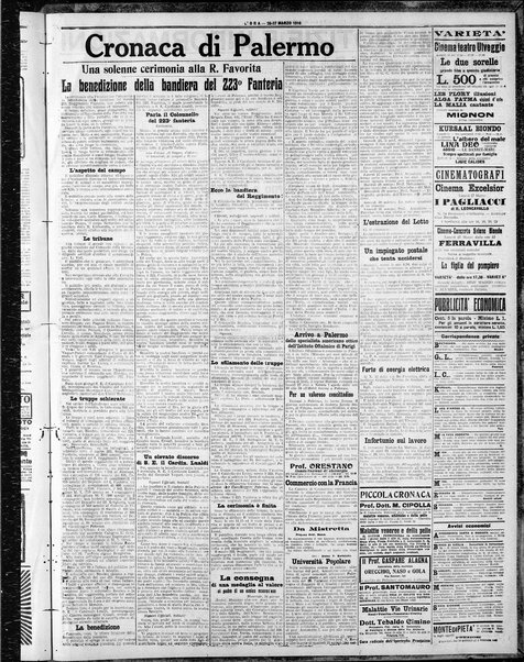 L'ora : corriere politico, quotidiano della Sicilia