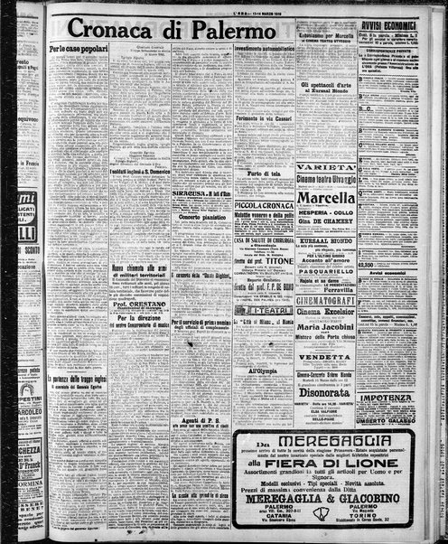 L'ora : corriere politico, quotidiano della Sicilia