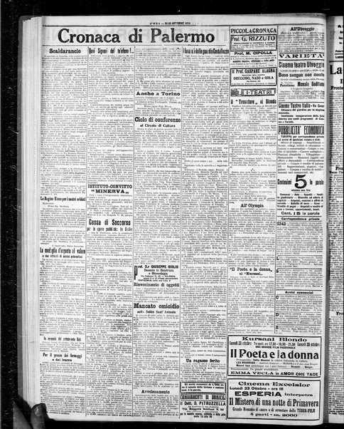 L'ora : corriere politico, quotidiano della Sicilia