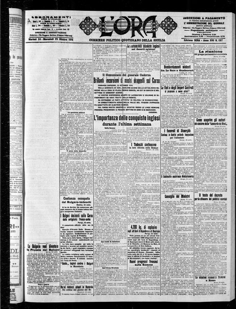 L'ora : corriere politico, quotidiano della Sicilia