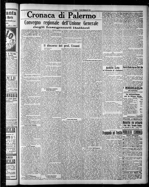 L'ora : corriere politico, quotidiano della Sicilia