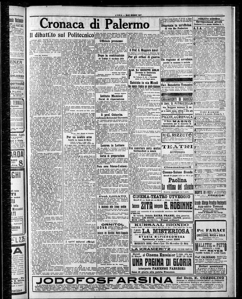 L'ora : corriere politico, quotidiano della Sicilia