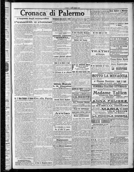 L'ora : corriere politico, quotidiano della Sicilia