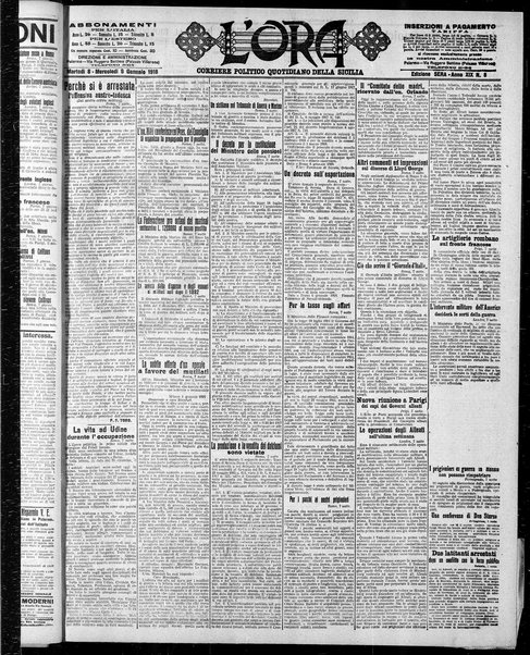 L'ora : corriere politico, quotidiano della Sicilia