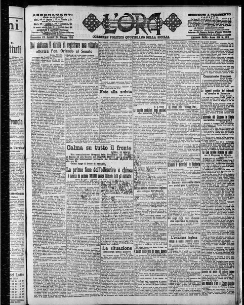 L'ora : corriere politico, quotidiano della Sicilia