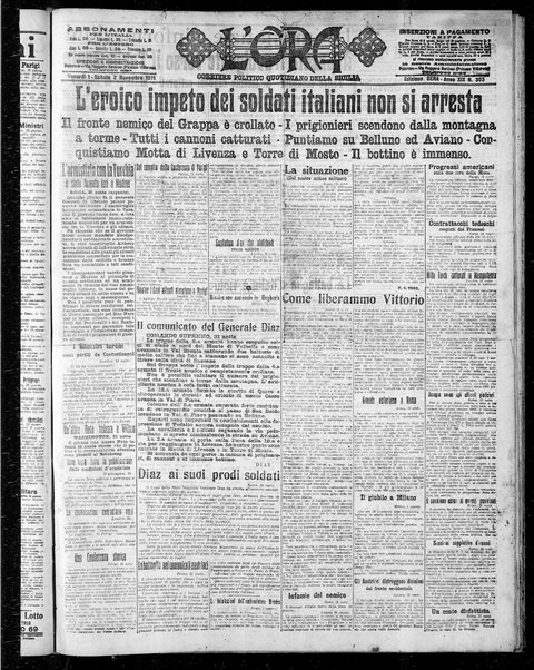 L'ora : corriere politico, quotidiano della Sicilia