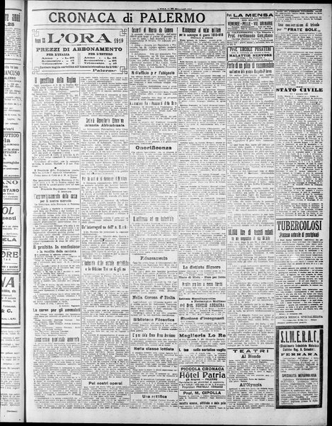 L'ora : corriere politico, quotidiano della Sicilia