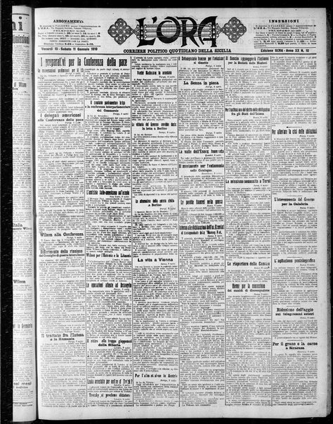 L'ora : corriere politico, quotidiano della Sicilia
