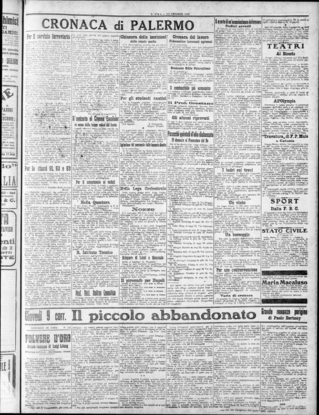 L'ora : corriere politico, quotidiano della Sicilia