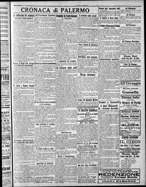 L'ora : corriere politico, quotidiano della Sicilia