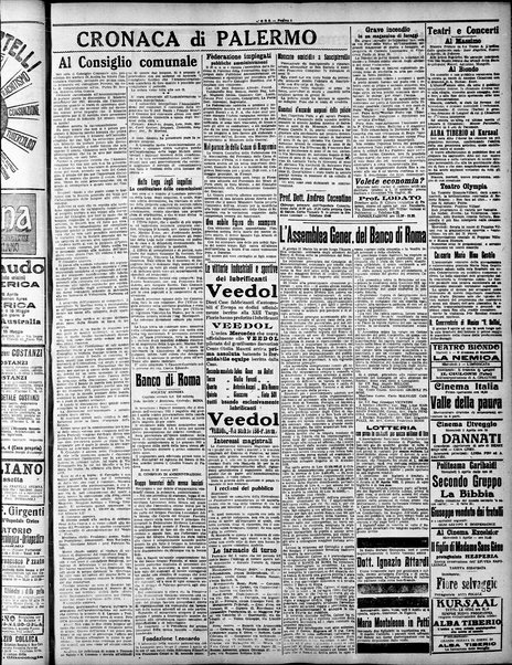 L'ora : corriere politico, quotidiano della Sicilia