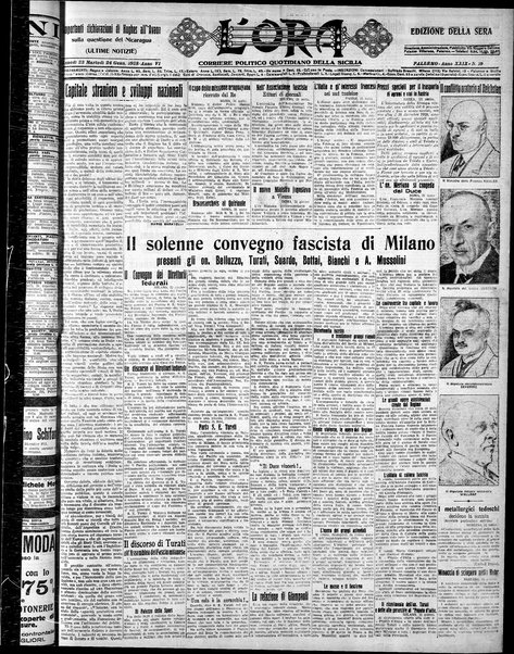 L'ora : corriere politico, quotidiano della Sicilia