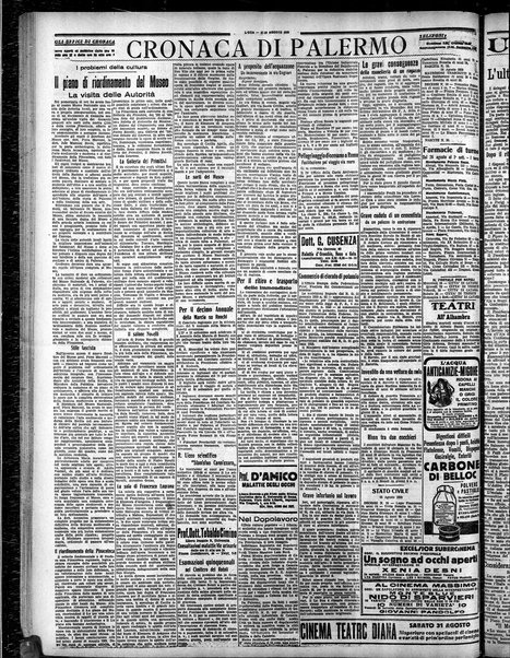 L'ora : corriere politico, quotidiano della Sicilia