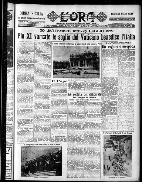 L'ora : corriere politico, quotidiano della Sicilia