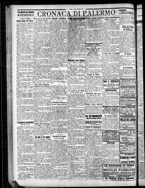 L'ora : corriere politico, quotidiano della Sicilia