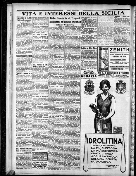 L'ora : corriere politico, quotidiano della Sicilia