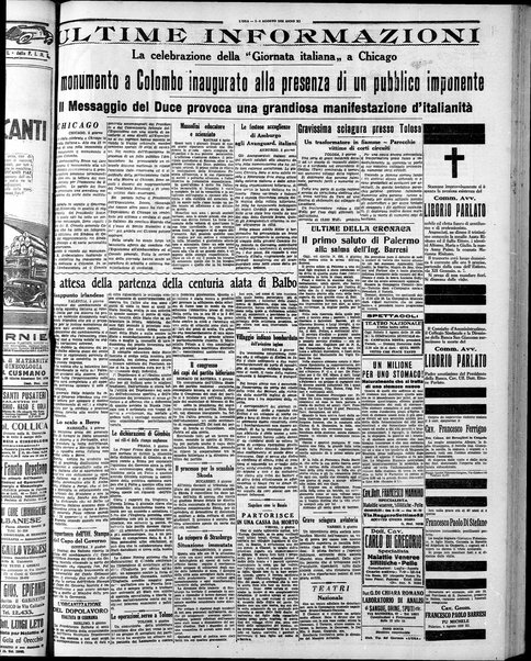 L'ora : corriere politico, quotidiano della Sicilia