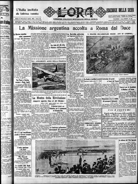 L'ora : corriere politico, quotidiano della Sicilia