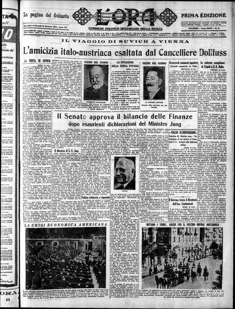 L'ora : corriere politico, quotidiano della Sicilia