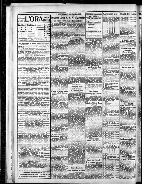 L'ora : corriere politico, quotidiano della Sicilia