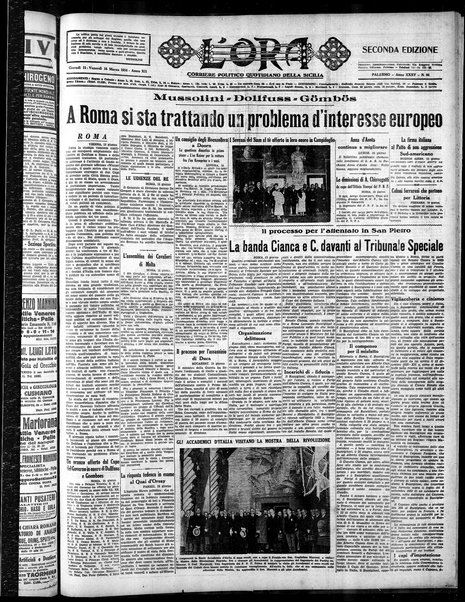 L'ora : corriere politico, quotidiano della Sicilia