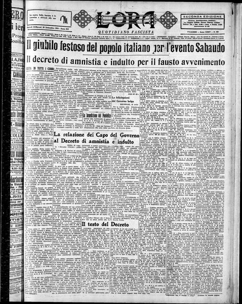 L'ora : corriere politico, quotidiano della Sicilia