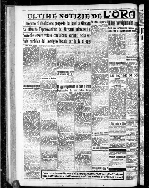 L'ora : corriere politico, quotidiano della Sicilia