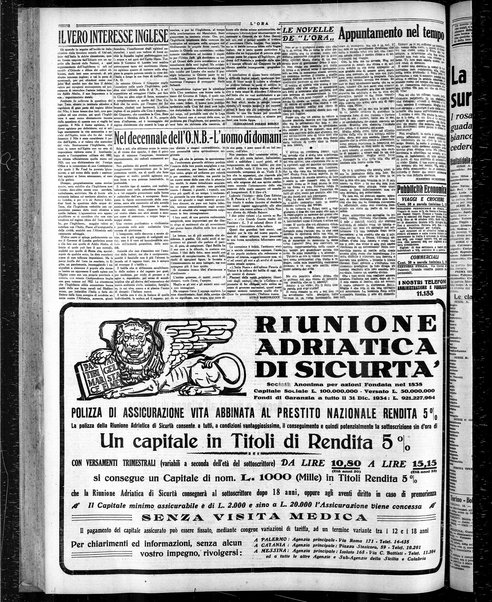 L'ora : corriere politico, quotidiano della Sicilia