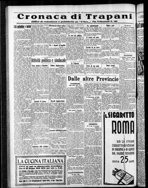 L'ora : corriere politico, quotidiano della Sicilia