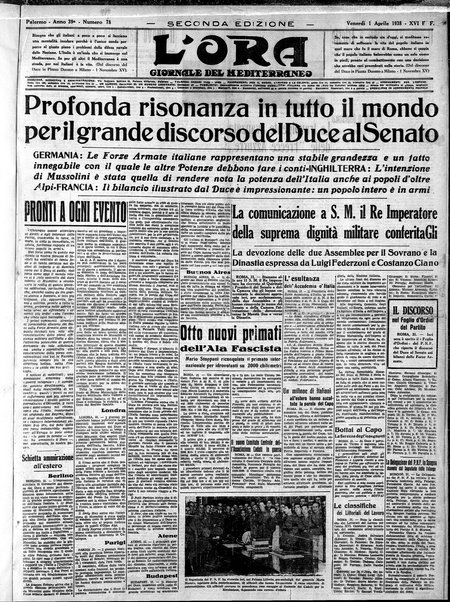 L'ora : corriere politico, quotidiano della Sicilia