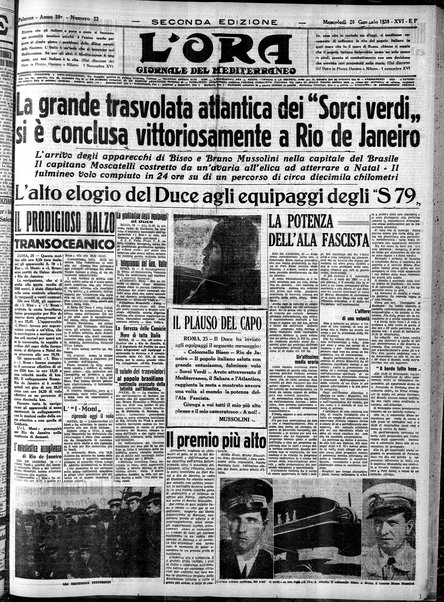 L'ora : corriere politico, quotidiano della Sicilia