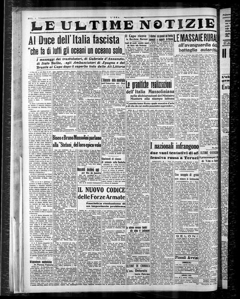 L'ora : corriere politico, quotidiano della Sicilia