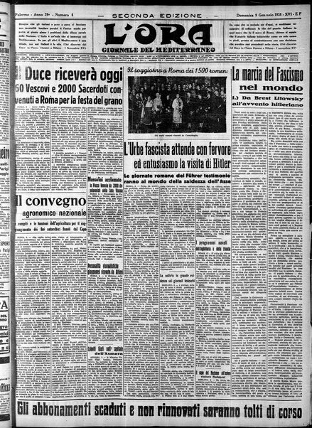 L'ora : corriere politico, quotidiano della Sicilia