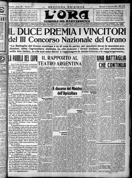 L'ora : corriere politico, quotidiano della Sicilia