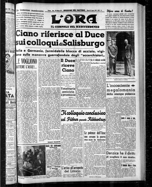 L'ora : corriere politico, quotidiano della Sicilia