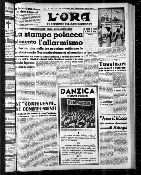 L'ora : corriere politico, quotidiano della Sicilia