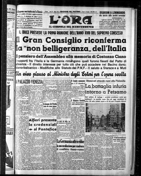 L'ora : corriere politico, quotidiano della Sicilia