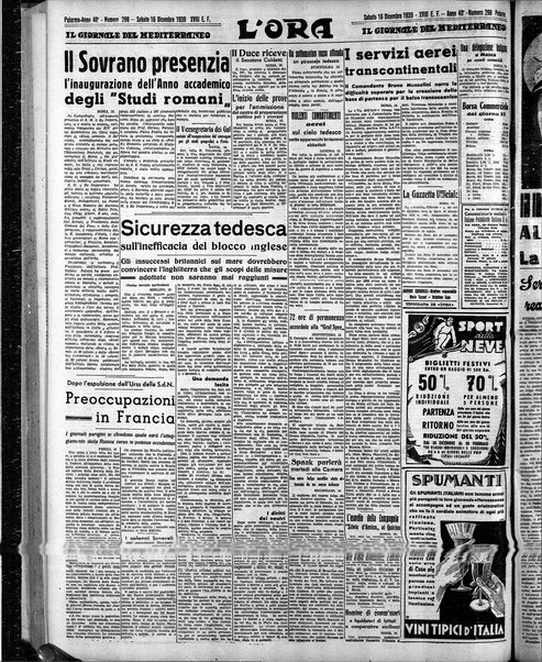 L'ora : corriere politico, quotidiano della Sicilia