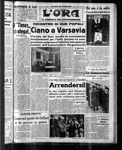 L'ora : corriere politico, quotidiano della Sicilia