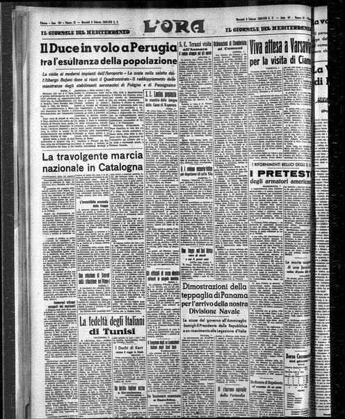 L'ora : corriere politico, quotidiano della Sicilia