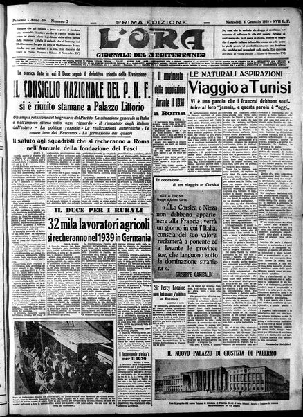 L'ora : corriere politico, quotidiano della Sicilia