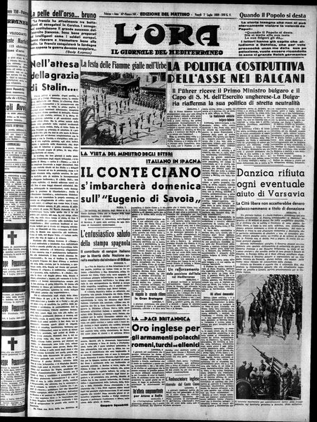 L'ora : corriere politico, quotidiano della Sicilia