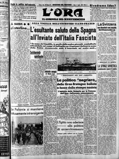 L'ora : corriere politico, quotidiano della Sicilia