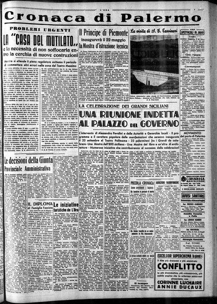 L'ora : corriere politico, quotidiano della Sicilia