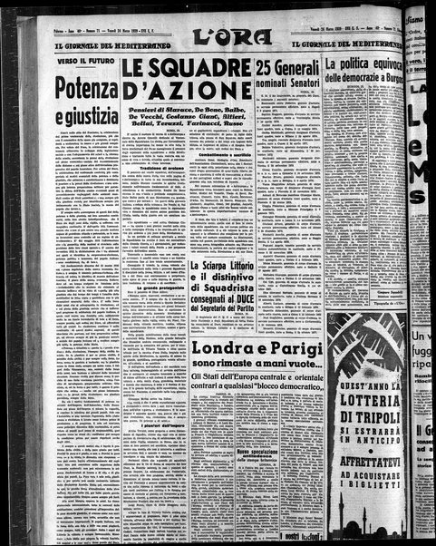 L'ora : corriere politico, quotidiano della Sicilia