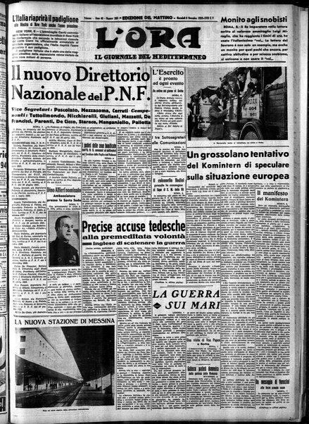 L'ora : corriere politico, quotidiano della Sicilia