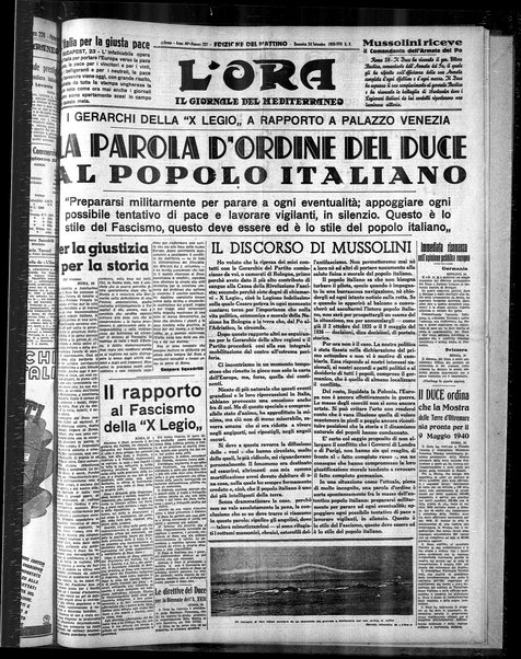 L'ora : corriere politico, quotidiano della Sicilia